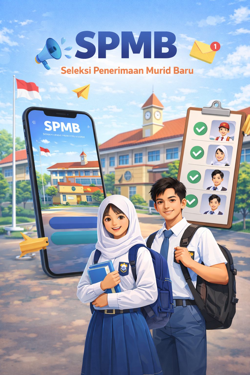 Students studying in a classroom